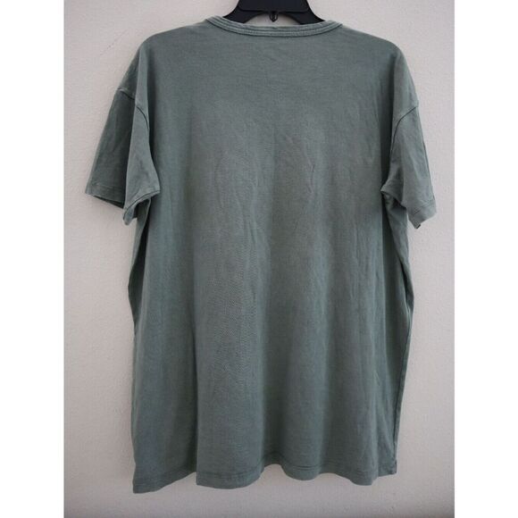 Aerie Women's Sz S Palm Green "Happy" Oversized Graphic Boyfriend S/S T-Shirt - Picture 2 of 5